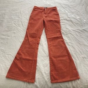 Orange Corduroy Bell Bottoms
